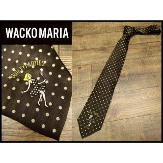 ワコマリア(WACKO MARIA)の希少美品 ワコマリア 12AW ダンシングガール 刺繍 ドット シルク ネクタイ(ネクタイ)