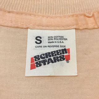 ヘインズ(Hanes)のデッドストック！ 80's SCREEN STARS T USA ライトオレンジ(Tシャツ/カットソー(半袖/袖なし))