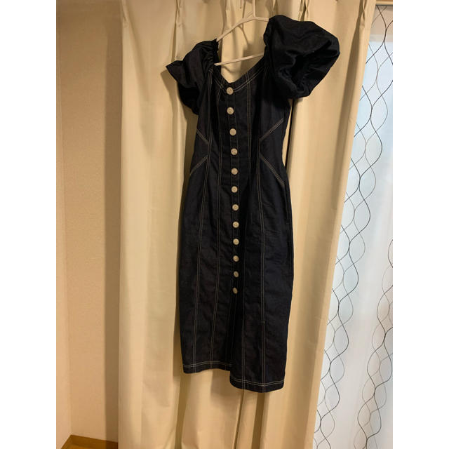 Her lip to Puff Sleeve Midi Dress Her lip to Puff Sleeve Midi Dress