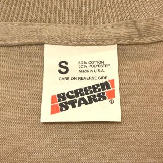 ヘインズ(Hanes)のデッドストック！ 80's SCREEN STARS T USA製 S ベージュ(Tシャツ/カットソー(半袖/袖なし))