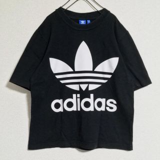 アディダス(adidas)のadidas ボックスシルエットTシャツ 黒 Sサイズ アディダス(Tシャツ/カットソー(半袖/袖なし))