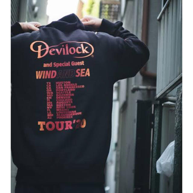 【XL】WIND AND SEA x DEVILOCK TOUR HOODIE