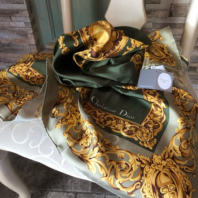 新品*Christian Dior*絹100%高級スカーフ | jarussi.com.br