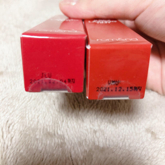dholic(ディーホリック)のrom&nd ロムアンド ジューシーラスティングティント 2本セット コスメ/美容のベースメイク/化粧品(口紅)の商品写真