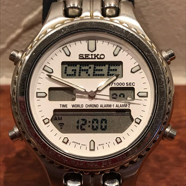 SEIKO - あっきー様専用 セイコー アナデジ ワールドタイム [H021-8050