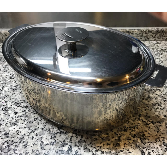 キッチン/食器クリステルステンレス鍋　オーバル33センチ