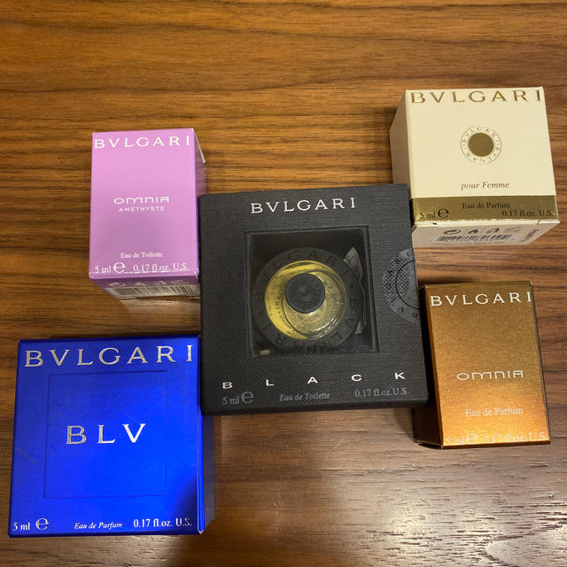 BVLGARI(ブルガリ)の新品未使用　ブルガリ　ミニチュア香水 コスメ/美容の香水(ユニセックス)の商品写真