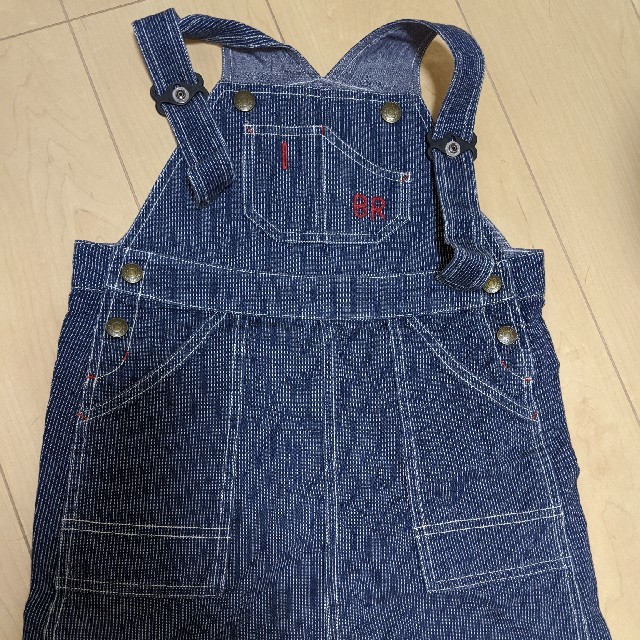 Branshes(ブランシェス)のスカート胸当てジャンパースカート120 キッズ/ベビー/マタニティのキッズ服女の子用(90cm~)(スカート)の商品写真