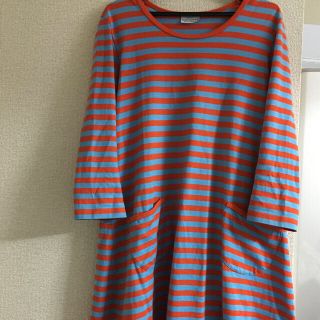 マリメッコ(marimekko)のマリメッコ ボーダー ワンピース(ひざ丈ワンピース)