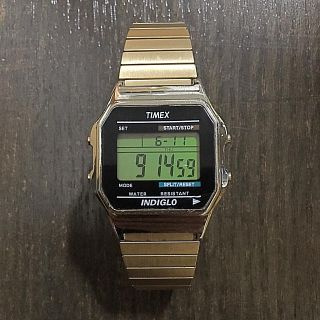 タイメックス(TIMEX)のTIMEX INDIGLO GOLD 腕時計 (腕時計(デジタル))