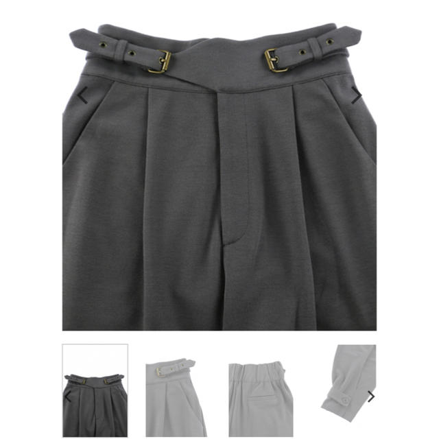 ALEXIA STAM(アリシアスタン)のALEXIA STAM Double Belted Pants Charcoal レディースのパンツ(カジュアルパンツ)の商品写真
