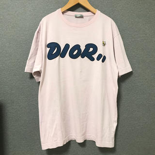 ディオールオム(DIOR HOMME)のDIOR KAWS 19SS BEE刺繍 Tシャツ L ピンク(Tシャツ/カットソー(半袖/袖なし))