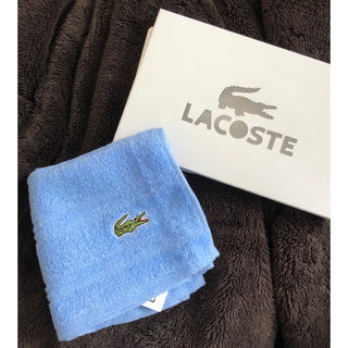 ラコステ(LACOSTE)の⭐︎新品箱入り⭐︎ ラコステ　タオルハンカチ(ハンカチ/ポケットチーフ)