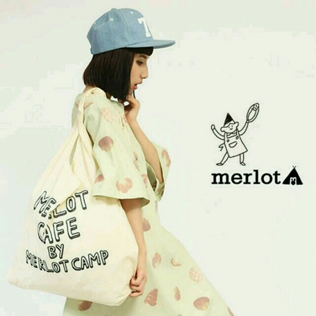 merlot(メルロー)の美品*merlot*パン柄ワンピース* レディースのワンピース(ひざ丈ワンピース)の商品写真