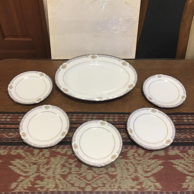 『値下げ』　ノリタケ  『ビクトリアパレス』 中皿 5枚 楕円大皿