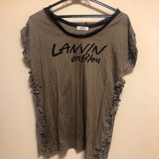 ランバンオンブルー(LANVIN en Bleu)の【新品未使用】LANVIN en Bleu ランバンオンブルー　Tシャツ(Tシャツ(半袖/袖なし))