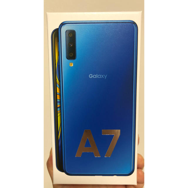 スマートフォン本体Galaxy A7 ブルー 64 GB SIMフリー 本体