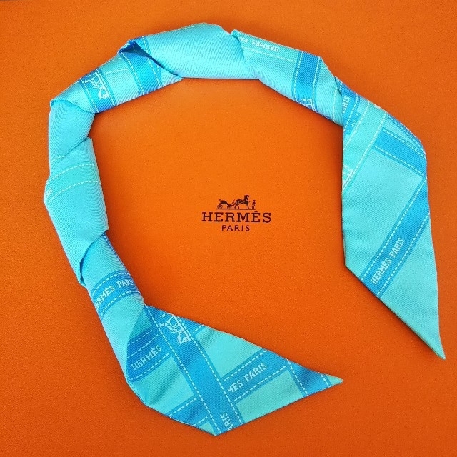 ⭐️美品 エルメス HERMES ツイリー カレ ボルデュック リボン 馬車 H