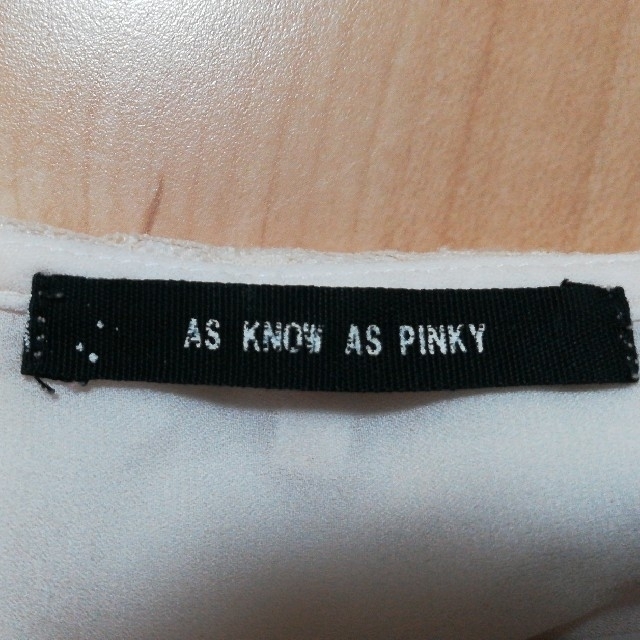 AS KNOW AS PINKY(アズノゥアズピンキー)のAS KNOW AS PINKY／シフォンブラウス レディースのトップス(シャツ/ブラウス(長袖/七分))の商品写真