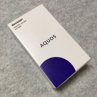 アクオス(AQUOS)の【新品・未使用】AQUOS SH-M08 ホワイトシルバー SIMフリー(スマートフォン本体)