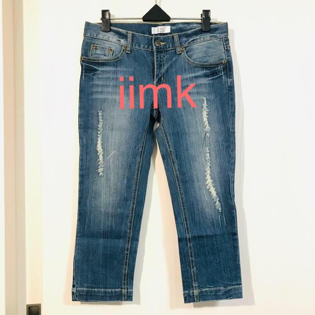 iiMK(アイアイエムケー)の✨美品✨【iimk】デニムパンツ クロップド ストレッチ レディースのパンツ(デニム/ジーンズ)の商品写真