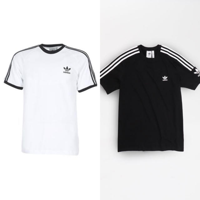 adidas(アディダス)のアディダス オリジナル  トップス 3ストライプ Tシャツ Lサイズ 二枚 メンズのトップス(Tシャツ/カットソー(半袖/袖なし))の商品写真