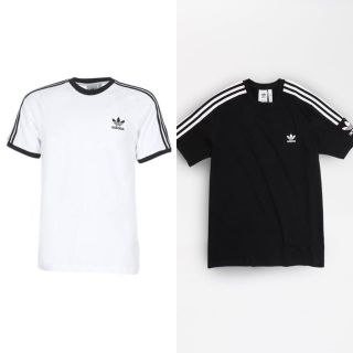 アディダス(adidas)のアディダス オリジナル  トップス 3ストライプ Tシャツ Lサイズ 二枚(Tシャツ/カットソー(半袖/袖なし))