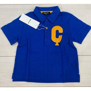 コムサイズム(COMME CA ISM)の新品 100cm コムサイズム 半袖ポロシャツ ブルー(Tシャツ/カットソー)