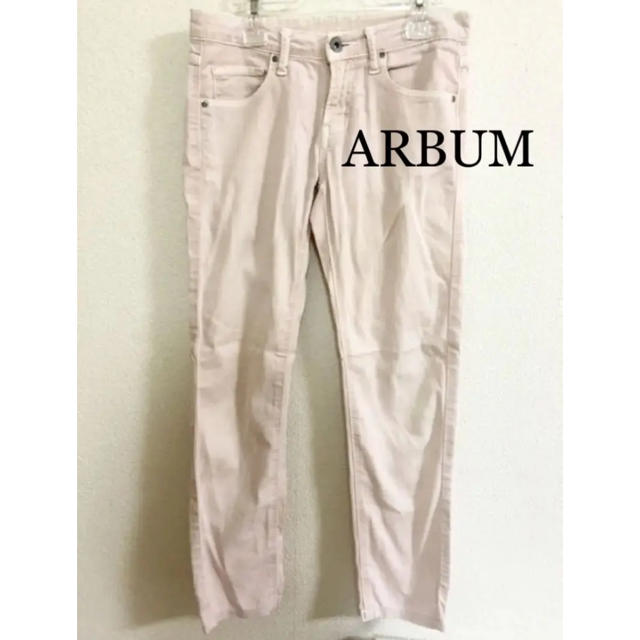 ALBUM(アルブム)のARBUM薄ピンクスキニーパンツ レディースのパンツ(スキニーパンツ)の商品写真