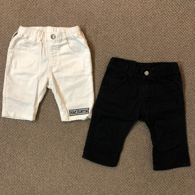 RAD CUSTOM(ラッドカスタム)のRAD CUSTOM キッズハーフパンツ2枚セット（90） キッズ/ベビー/マタニティのキッズ服男の子用(90cm~)(パンツ/スパッツ)の商品写真