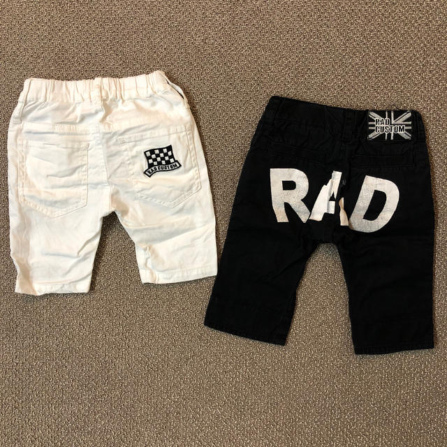 RAD CUSTOM(ラッドカスタム)のRAD CUSTOM キッズハーフパンツ2枚セット（90） キッズ/ベビー/マタニティのキッズ服男の子用(90cm~)(パンツ/スパッツ)の商品写真