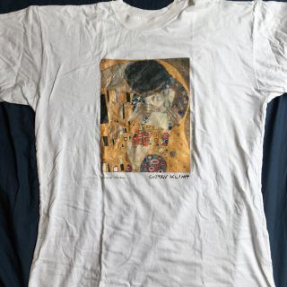 アートヴィンテージ(ART VINTAGE)の美品 XL程 GVSTAV KLIMT THE KISS TEE 接吻 クリムト(Tシャツ/カットソー(半袖/袖なし))