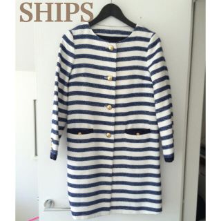 シップス(SHIPS)のSHIPS♡ノーカラーコート(スプリングコート)