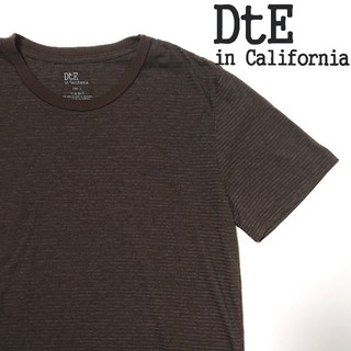 ロンハーマン(Ron Herman)のDtE in California /  クルーネックTシャツ ブラウンL(Tシャツ/カットソー(半袖/袖なし))