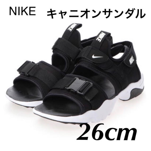 アルペンカラーNIKE キャニオンサンダル　黒　26cm