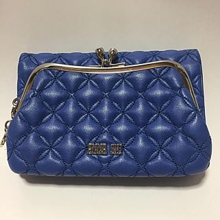 アナスイ(ANNA SUI)のANNA SUI アナスイ ガマ口財布二つ折りカード入れあり ダークブルー(財布)