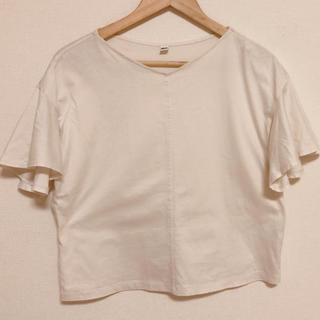 ユニクロ(UNIQLO)の袖フレアTシャツ　ユニクロM (Tシャツ(半袖/袖なし))