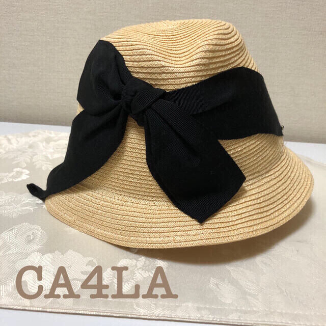 CA4LA(カシラ)のCA4LA カシラ　麦わら帽子　美品✨ レディースの帽子(麦わら帽子/ストローハット)の商品写真