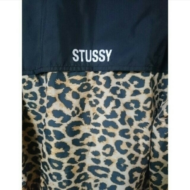 STUSSY ナイロンジャケット パーカー ブルゾン レオパード ヒョウ柄 M