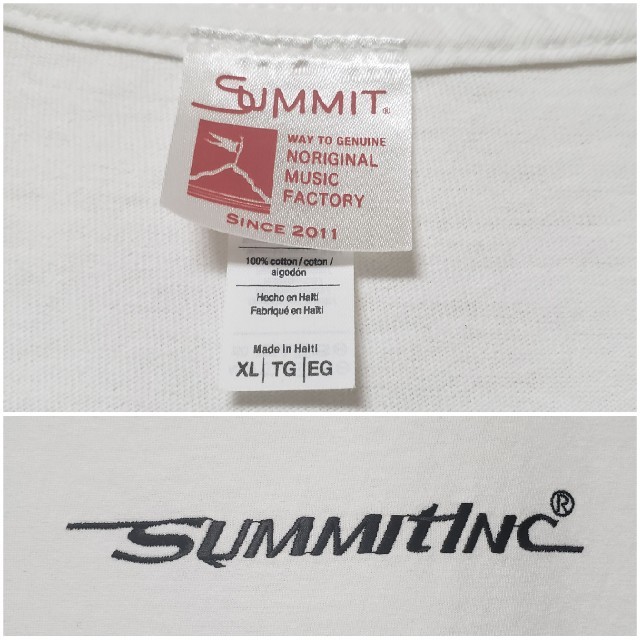 summit Tシャツ ホワイト ロゴ 刺繍 XL メンズのトップス(Tシャツ/カットソー(半袖/袖なし))の商品写真