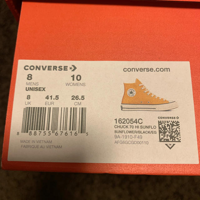 CONVERSE(コンバース)の26.5cm CONVERSE CT70 High イエロー メンズの靴/シューズ(スニーカー)の商品写真