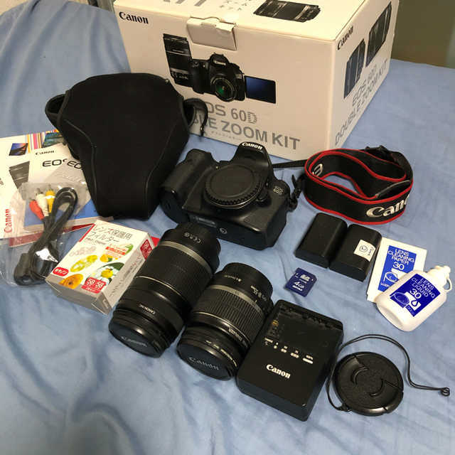 【中級機】CANON EOS 60D キヤノン ダブルズームキット フルセット