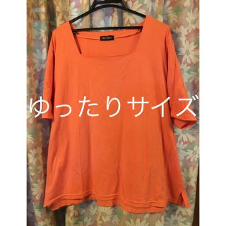 ニッセン(ニッセン)の大きいサイズ　スクエアネックTシャツ　カットソー(Tシャツ/カットソー(半袖/袖なし))