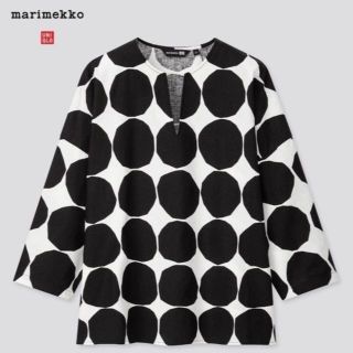 ユニクロ(UNIQLO)のUNIQLO × Marimekko 限定コラボ トップス 七分袖 Lサイズ(Tシャツ(長袖/七分))