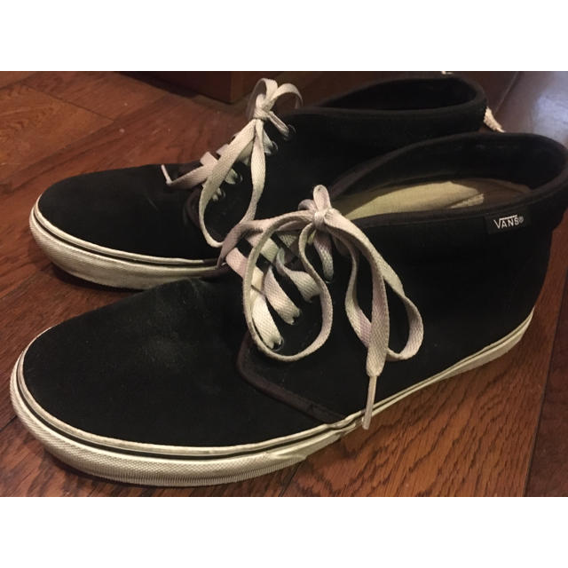 オールブラック 80s USA製 VANS チャッカ スウェード 黒 キャバレロ-