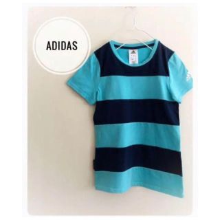 アディダス(adidas)のadidas ボーダー Tシャツ 150 男女兼用(Tシャツ/カットソー)