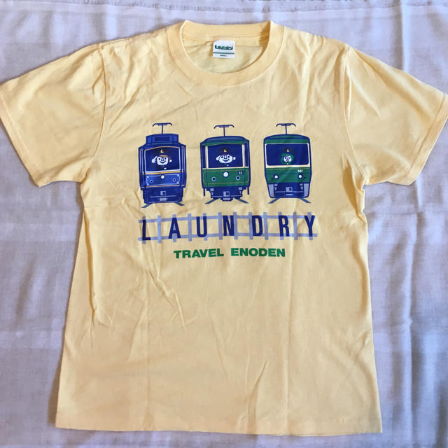 LAUNDRY(ランドリー)の江ノ電×LaundryコラボTシャツ Sサイズ イエロー レディースのトップス(Tシャツ(半袖/袖なし))の商品写真