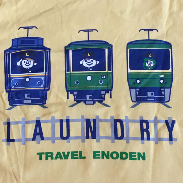 LAUNDRY(ランドリー)の江ノ電×LaundryコラボTシャツ Sサイズ イエロー レディースのトップス(Tシャツ(半袖/袖なし))の商品写真