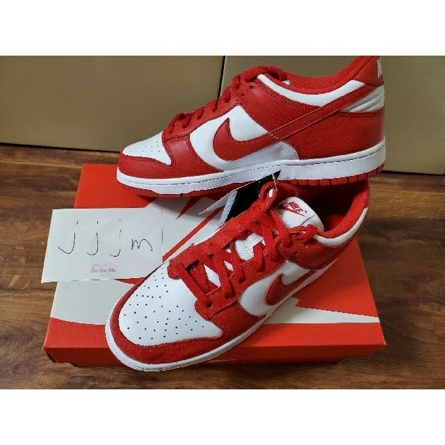 専用出品NIKE DUNK LOW University red 27.5cm靴/シューズ