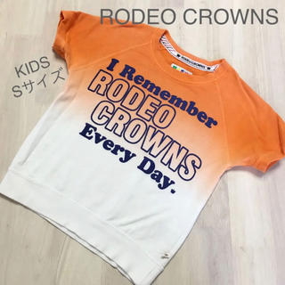 ロデオクラウンズワイドボウル(RODEO CROWNS WIDE BOWL)のキッズS✨RODEO CROWNS ロデオクラウンズ❤️半袖トレーナー(Tシャツ/カットソー)